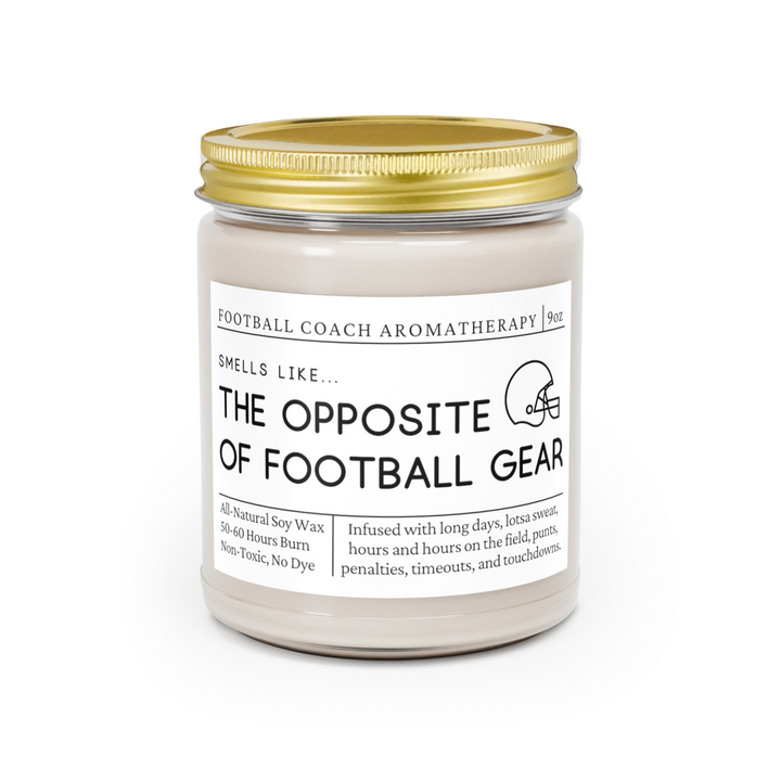 Football Coach Candle - Smells Like the Opposite of Football Gear