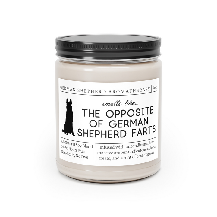 German Shepherd Candle - Smells Like The Opposite Of German Shepherd Farts