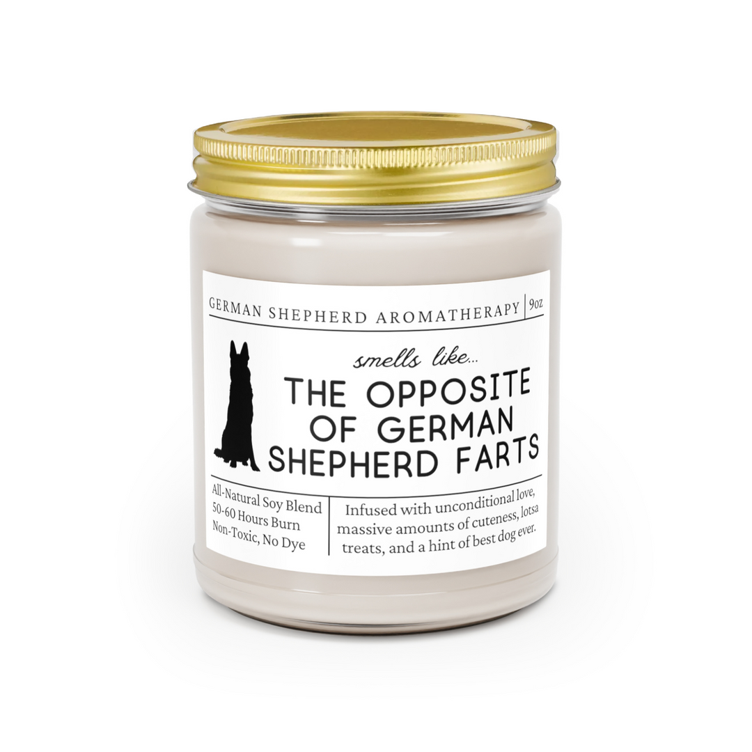 German Shepherd Candle - Smells Like The Opposite Of German Shepherd Farts