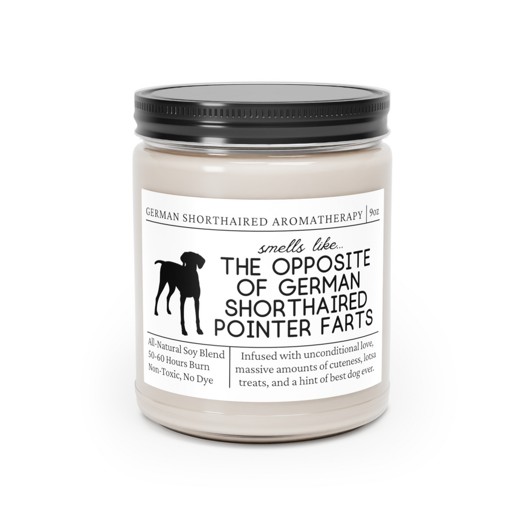 German Shorthaired Pointer Candle - Smells Like The Opposite Of German Shorthaired Pointer Farts