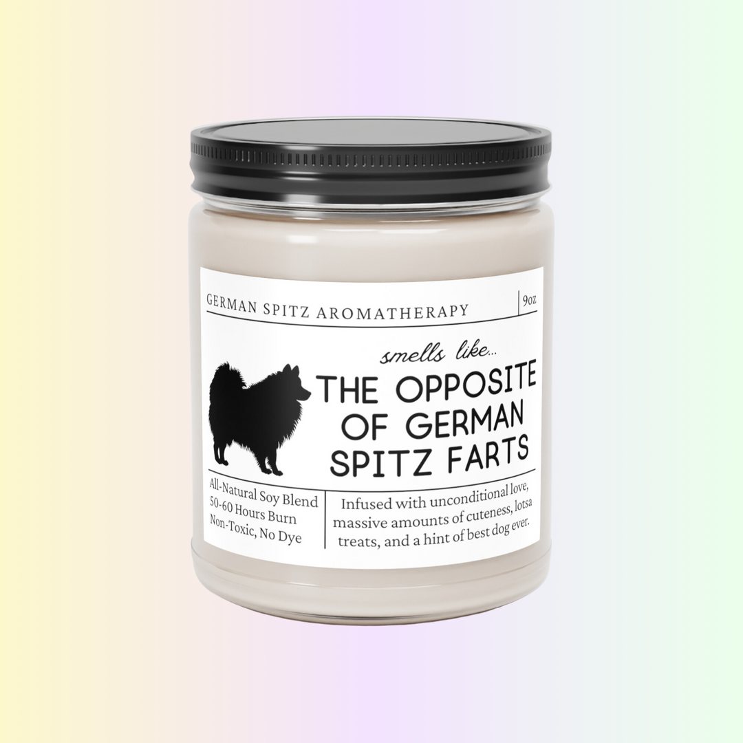 German Spitz Candle - Smells Like The Opposite Of German Spitz Farts