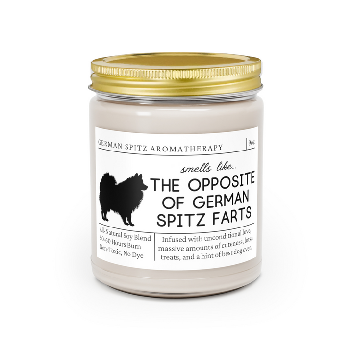 German Spitz Candle - Smells Like The Opposite Of German Spitz Farts