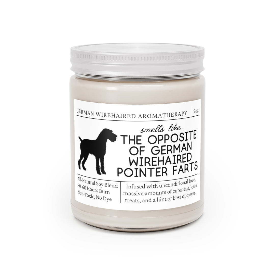 German Wirehaired Pointer Candle - Smells Like The Opposite Of German Wirehaired Pointer Farts