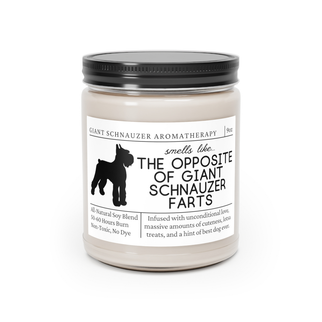 Giant Schnauzer Candle - Smells Like The Opposite Of Giant Schnauzer Farts