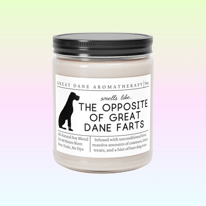 Great Dane Candle - Smells Like The Opposite Of Great Dane Farts