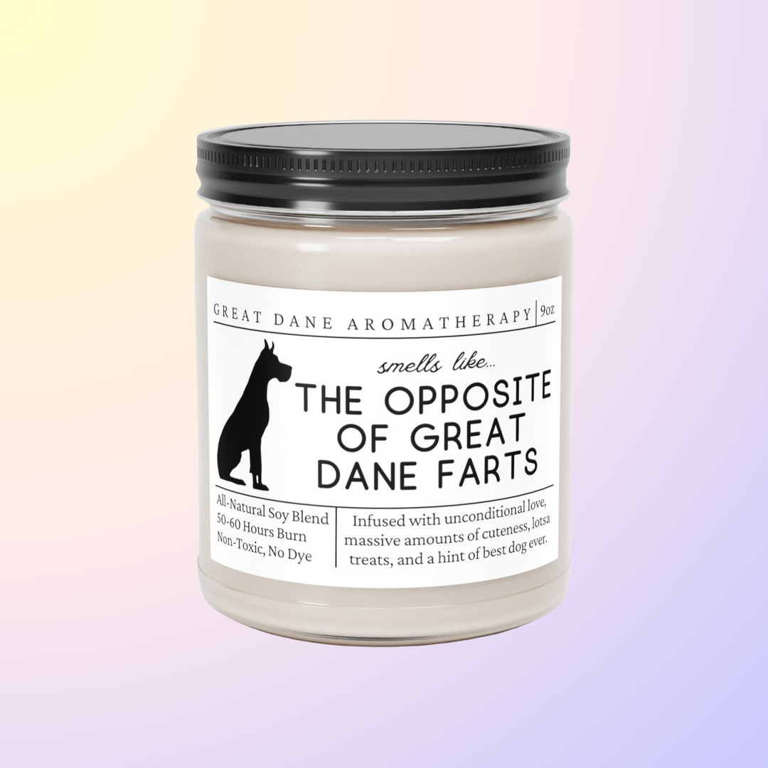 Great Dane Candle - Smells Like The Opposite Of Great Dane Farts