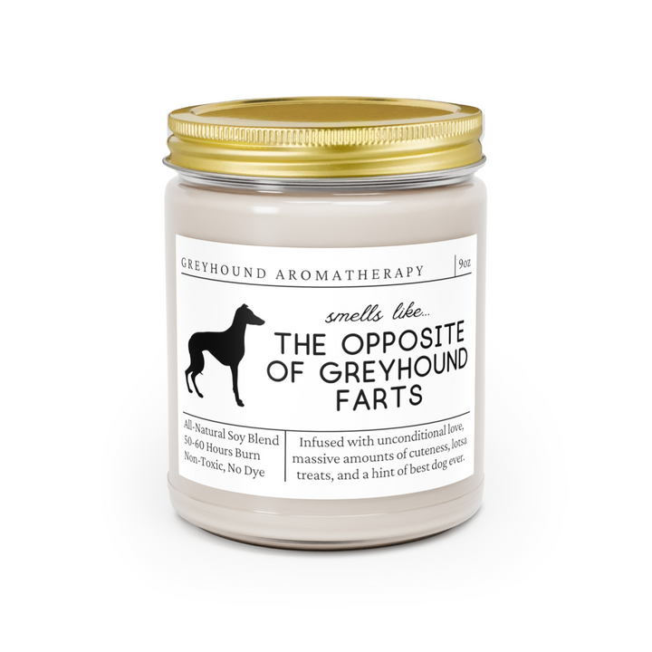 Greyhound Candle - Smells Like The Opposite Of Greyhound Farts