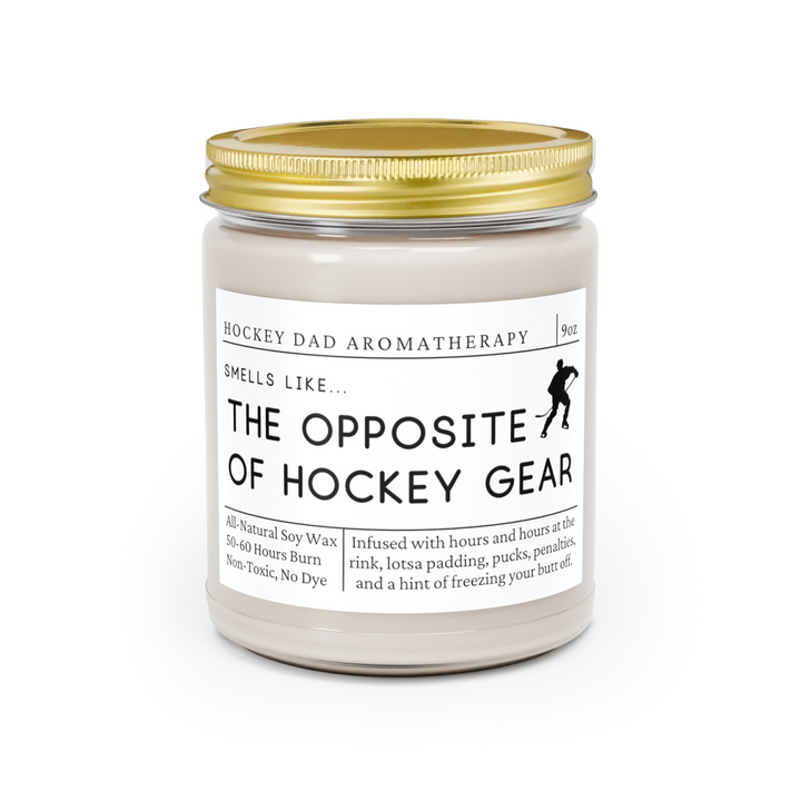 Hockey Dad Candle - Smells Like the Opposite of Hockey Gear