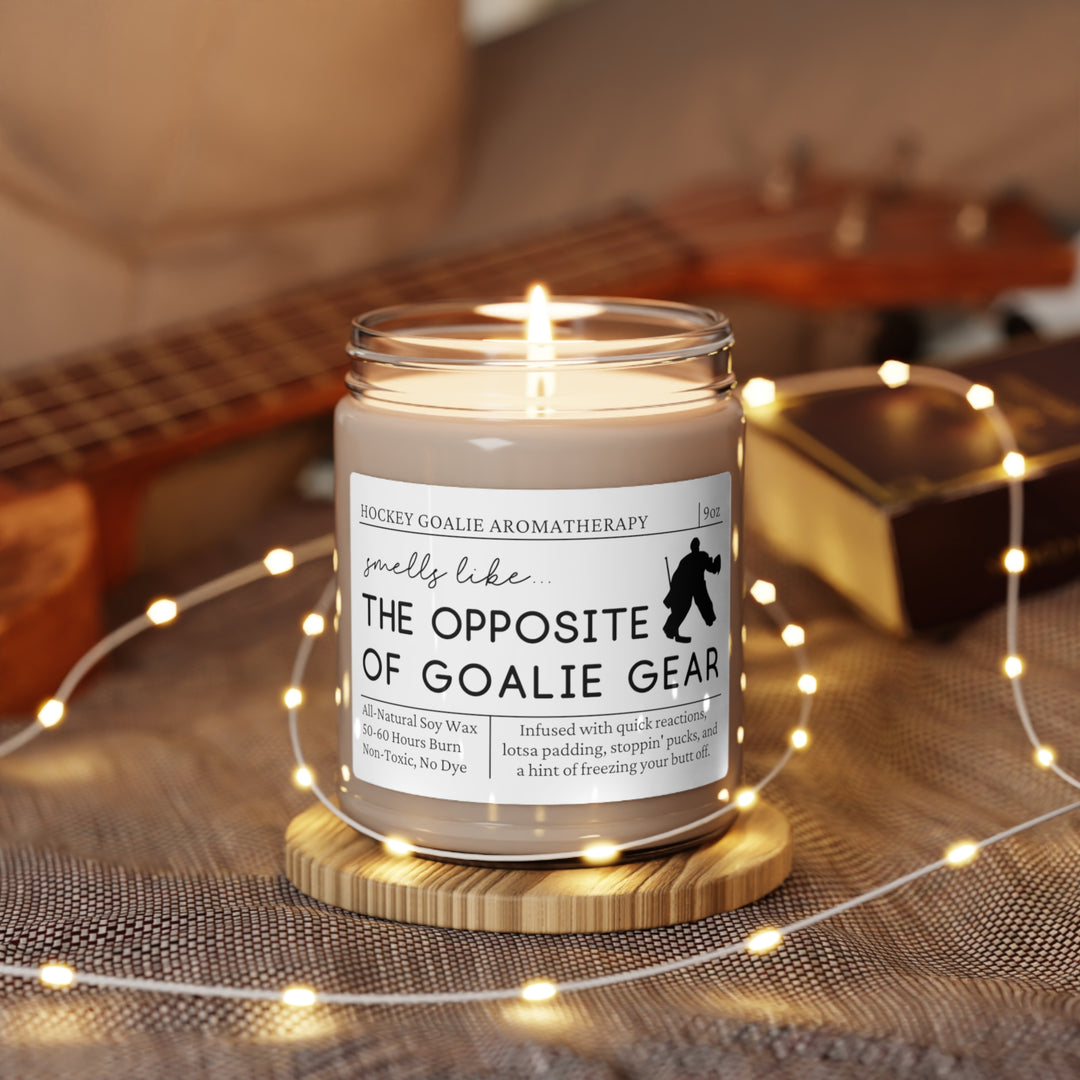 Hockey Goalie Candle - Smells Like the Opposite of Goalie Gear