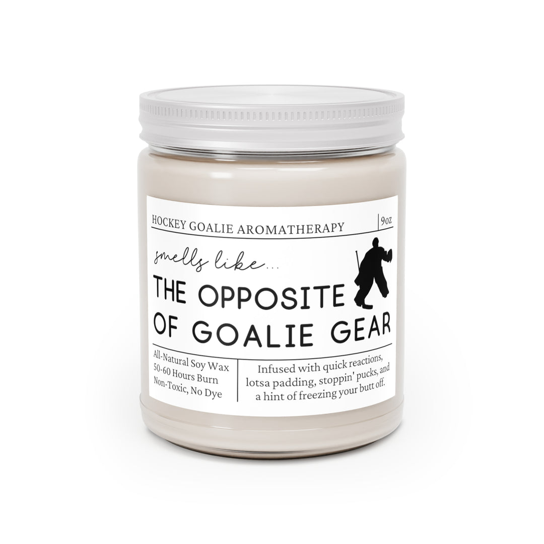 Hockey Goalie Candle - Smells Like the Opposite of Goalie Gear