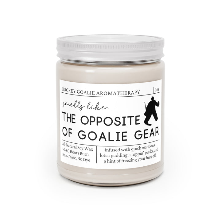 Hockey Goalie Candle - Smells Like the Opposite of Goalie Gear