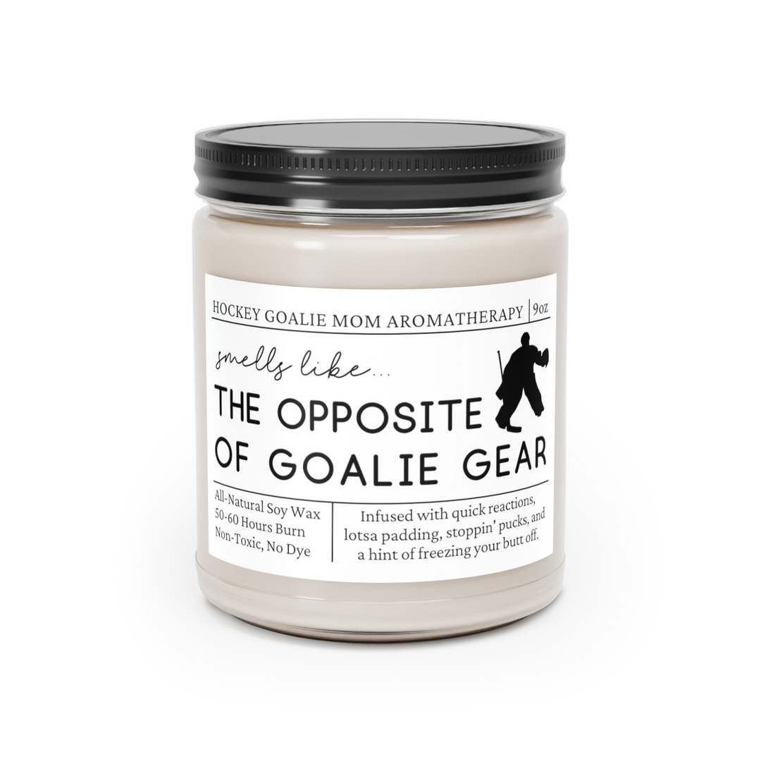 Hockey Goalie Mom Candle - Smells Like the Opposite of Goalie Gear