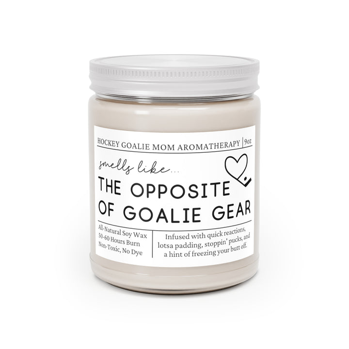 Hockey Goalie Mom Candle - Smells Like the Opposite of Goalie Gear