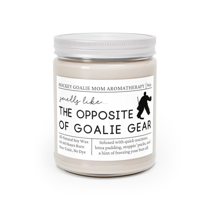 Hockey Goalie Mom Candle - Smells Like the Opposite of Goalie Gear