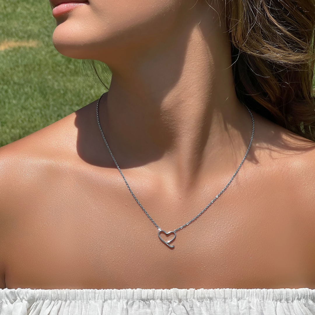 Hockey Heart Necklace