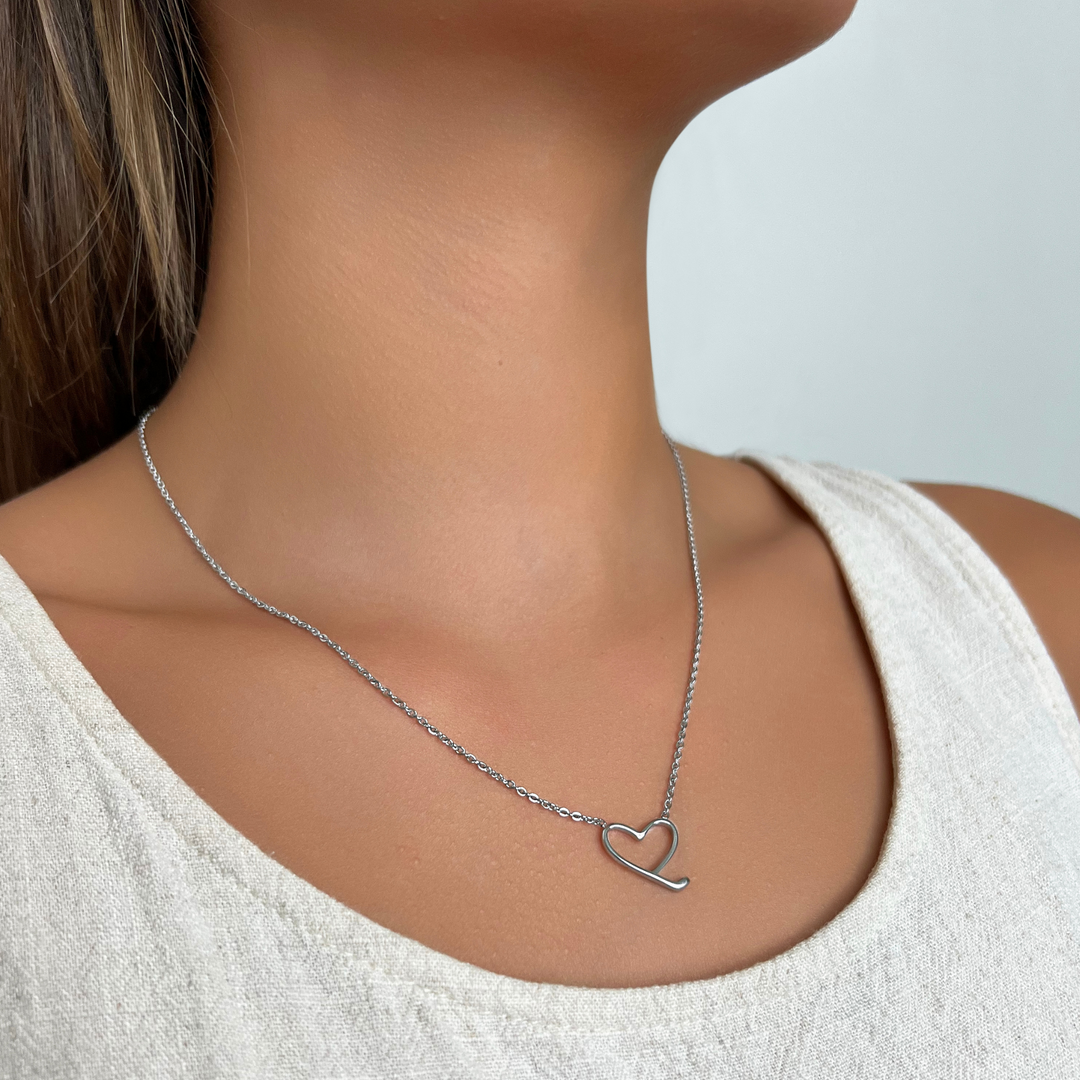 Hockey Heart Necklace