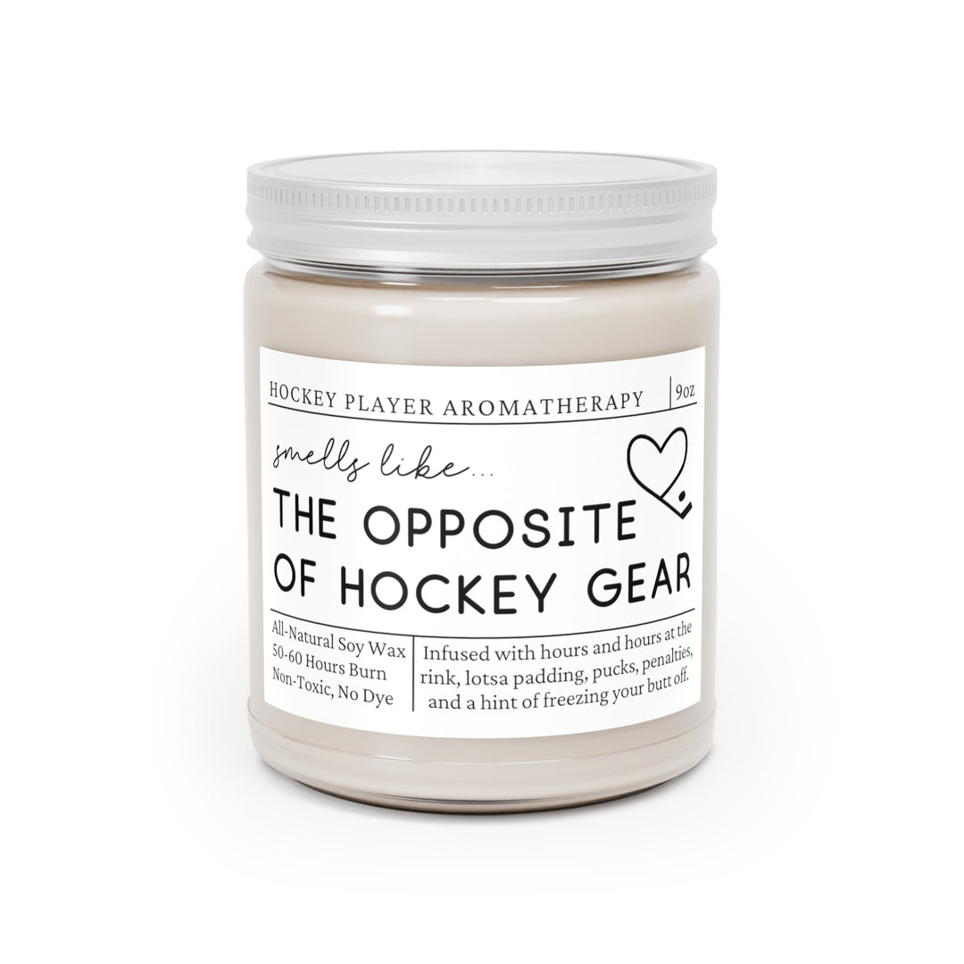 Hockey Player Candle - Smells Like the Opposite of Hockey Gear