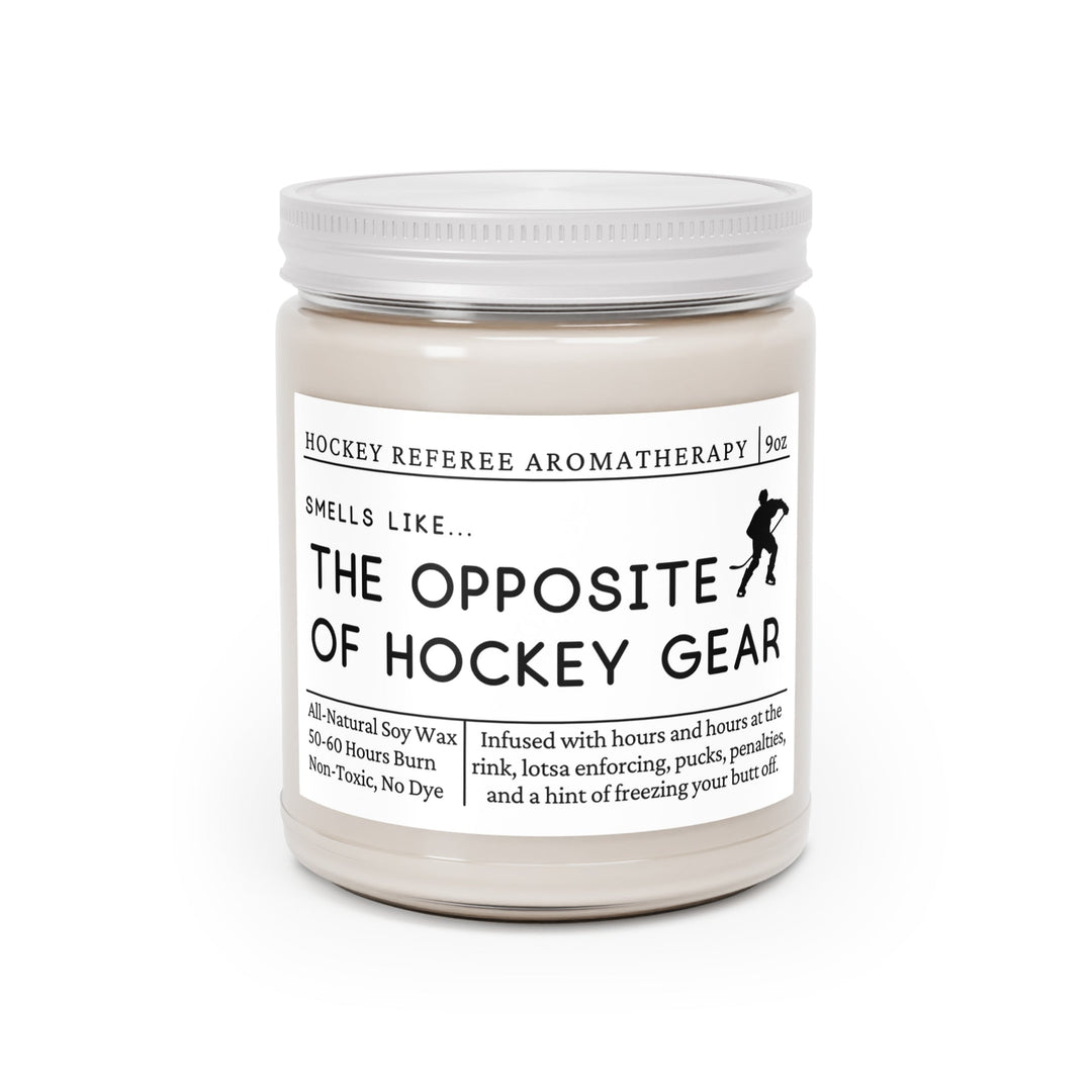 Hockey Referee Candle - Smells Like the Opposite of Hockey Gear