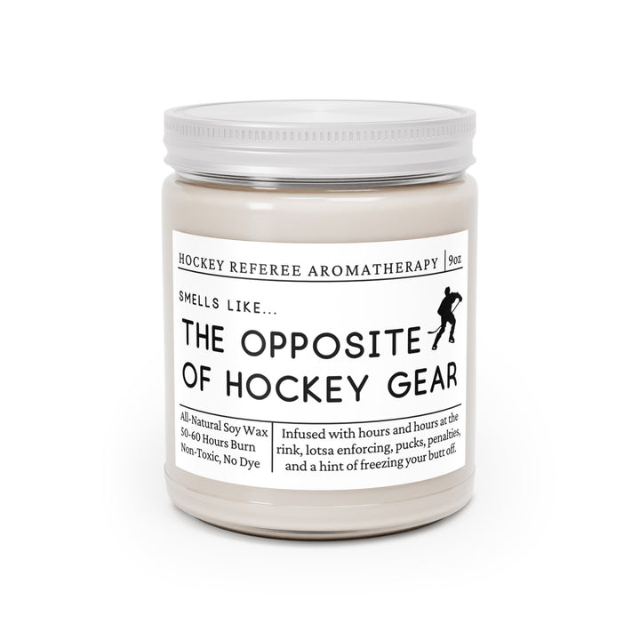 Hockey Referee Candle - Smells Like the Opposite of Hockey Gear