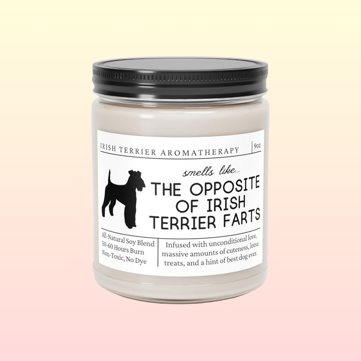 Irish Terrier Candle - Smells Like The Opposite Of Irish Terrier Farts