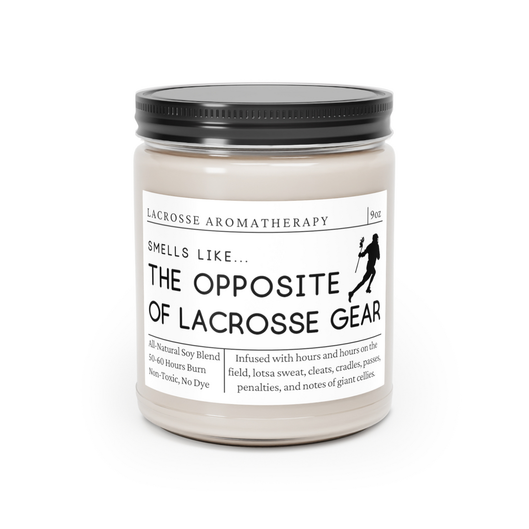 Lacrosse Candle - Smells Like the Opposite of Lacrosse Gear