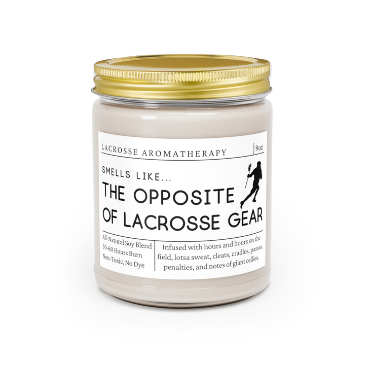 Lacrosse Candle - Smells Like the Opposite of Lacrosse Gear