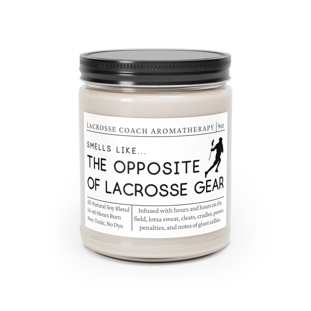 Lacrosse Coach Candle - Smells Like the Opposite of Lacrosse Gear