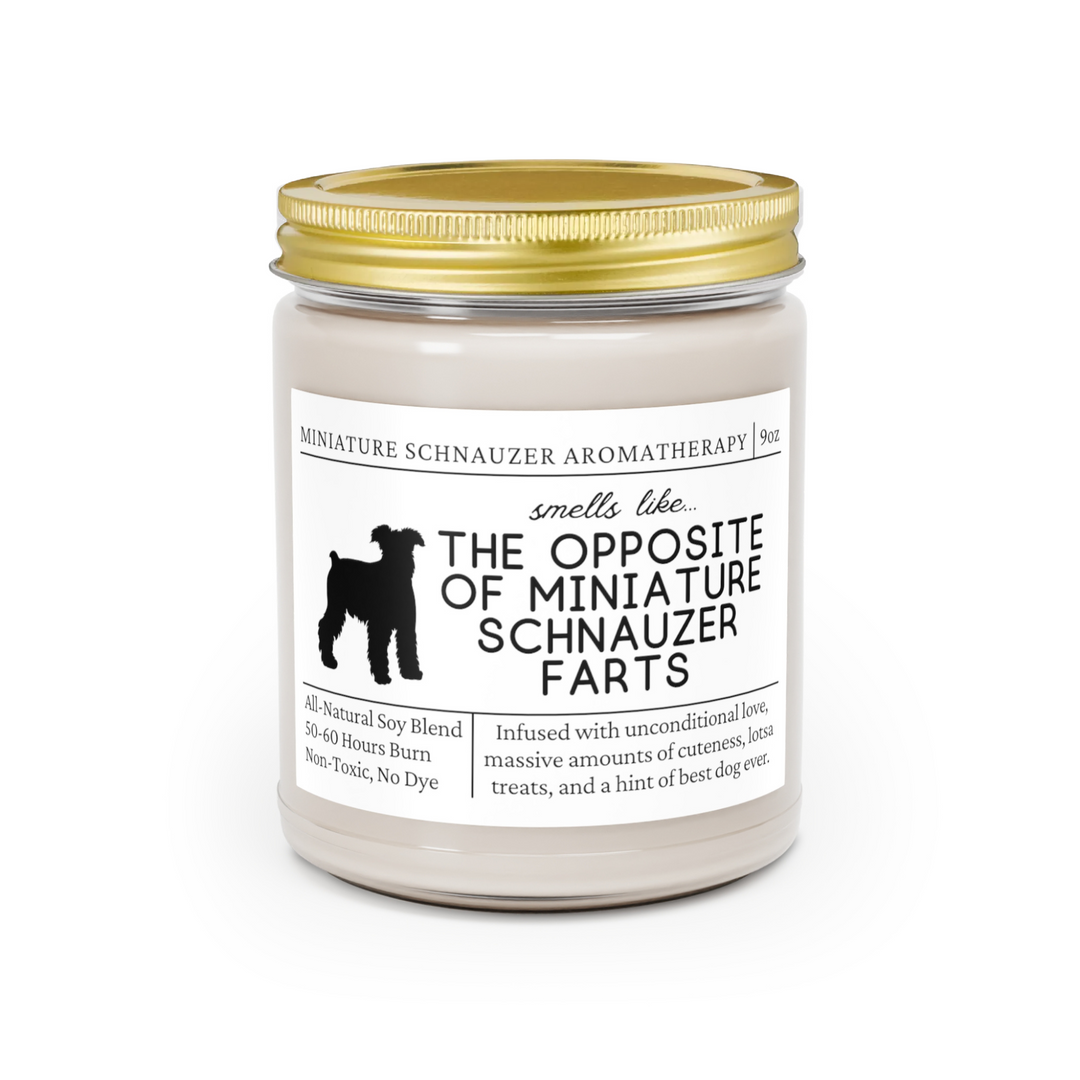 Miniature Schnauzer Candle - Smells Like The Opposite Of Miniature Schnauzer Farts