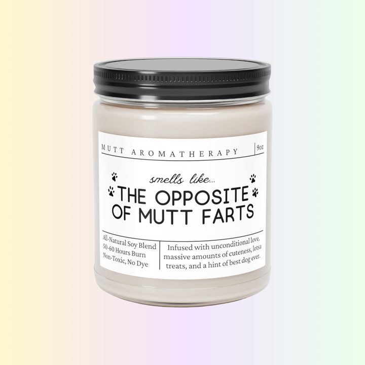 Mutt Candle - Smells Like The Opposite Of Mutt Farts