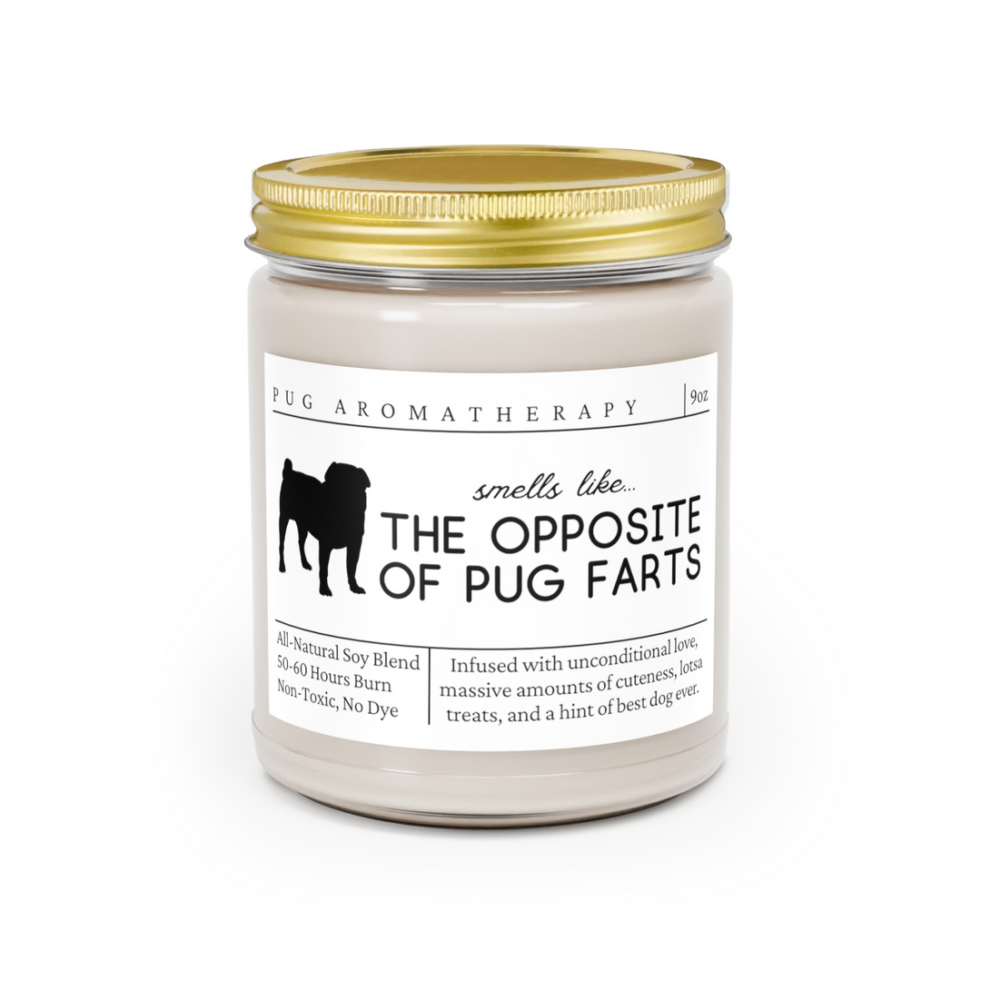 Pug Candle - Smells Like The Opposite Of Pug Farts