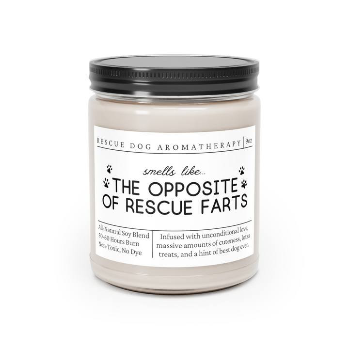 Rescue Dog Candle - Smells Like The Opposite Of Rescue Dog Farts