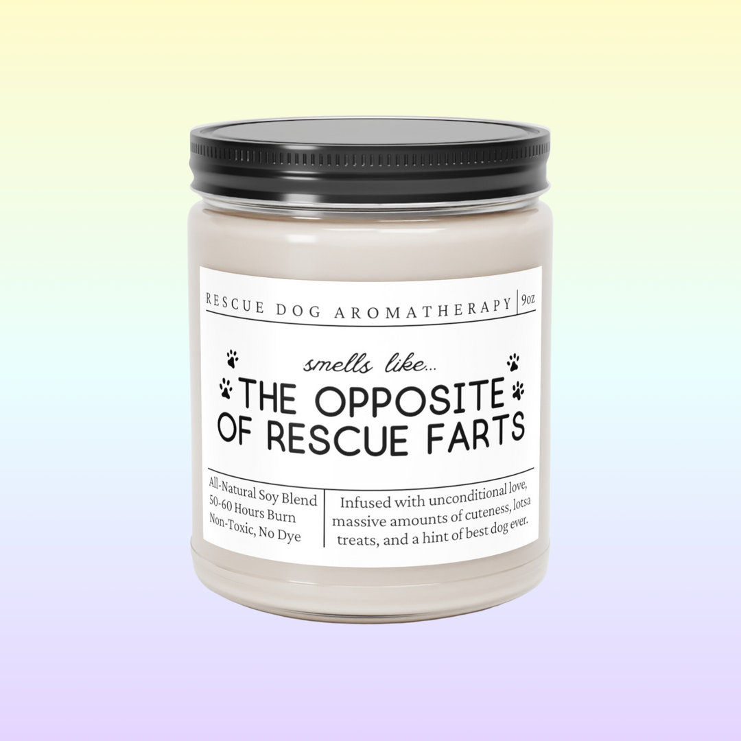 Rescue Dog Candle - Smells Like The Opposite Of Rescue Dog Farts