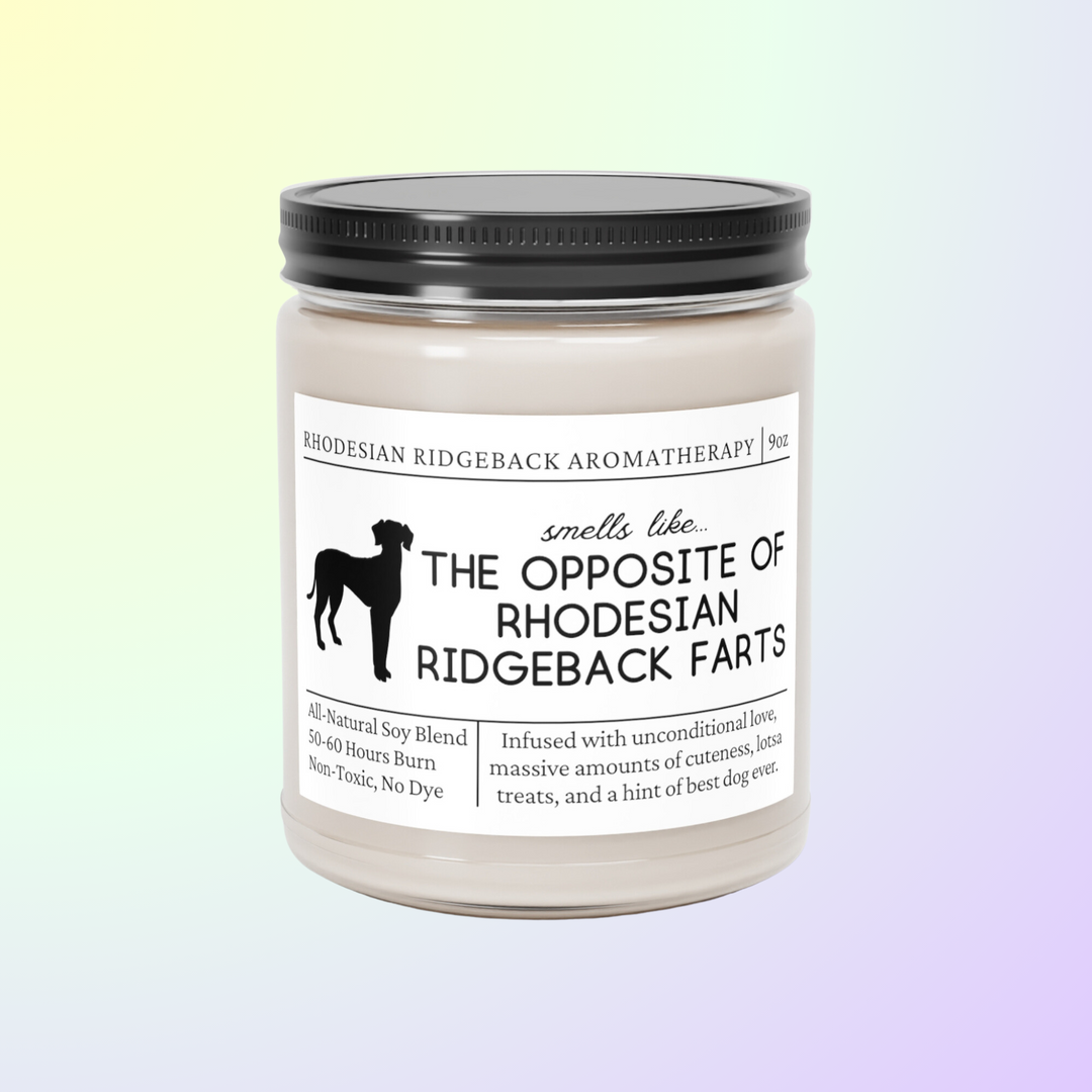 Rhodesian Ridgeback Candle - Smells Like The Opposite Of Rhodesian Ridgeback Farts