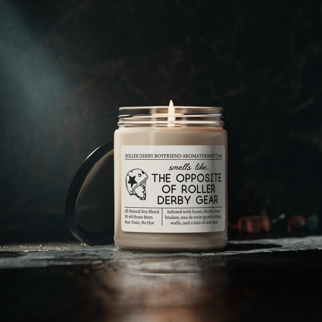 Roller Derby Boyfriend Candle - Smells Like the Opposite of Roller Derby Gear