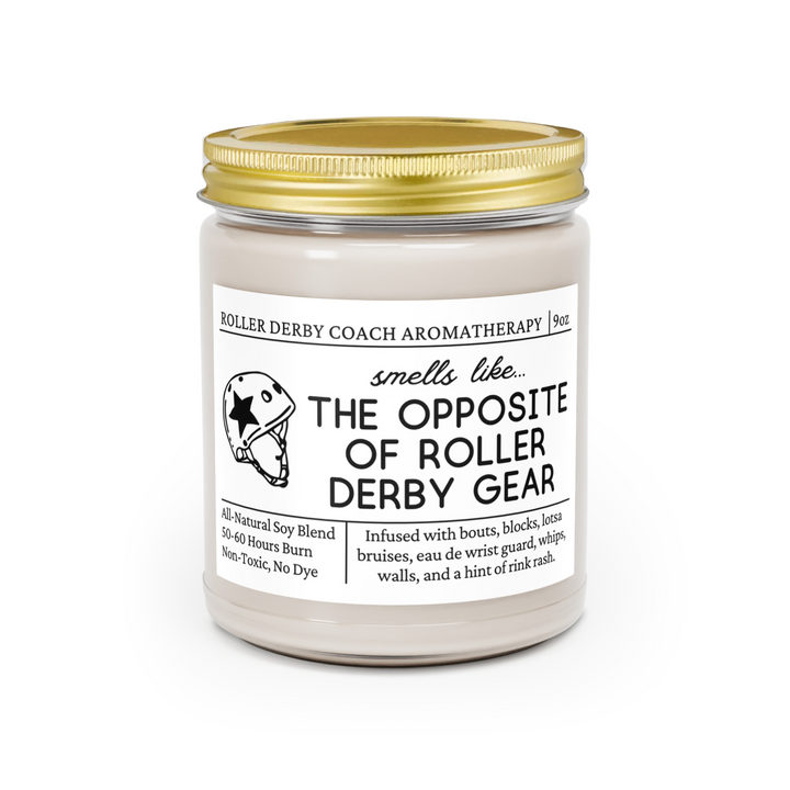 Roller Derby Coach Candle - Smells Like The Opposite Of Roller Derby Gear