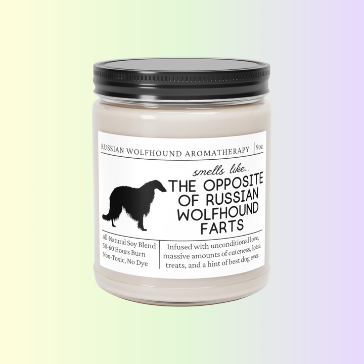 Russian Wolfhound Candle - Smells Like The Opposite Of Russian Wolfhound Farts