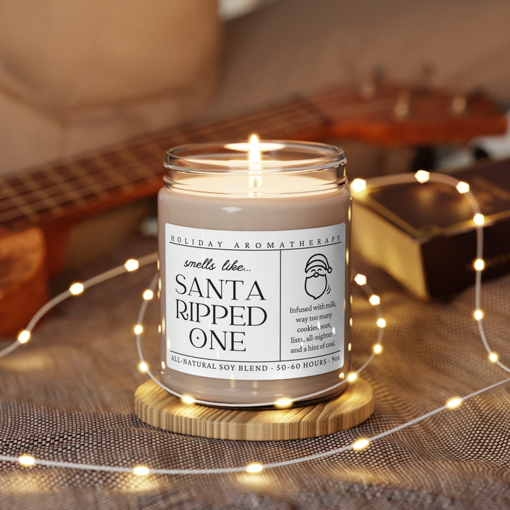 Smells Like Santa Ripped One Candle