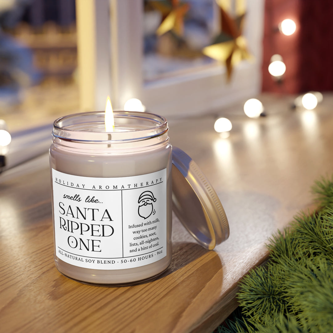 Smells Like Santa Ripped One Candle