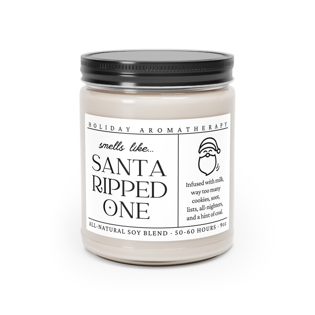 Smells Like Santa Ripped One Candle