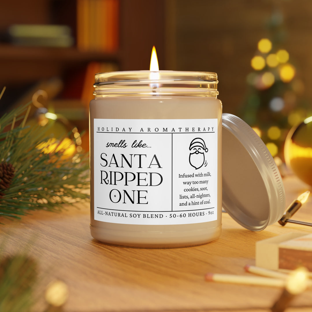 Smells Like Santa Ripped One Candle