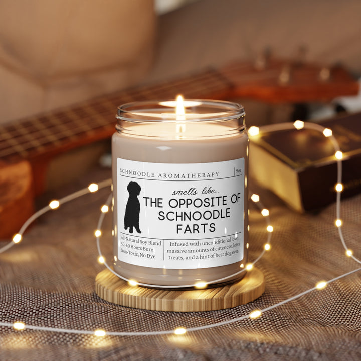 Schnoodle Candle - Smells Like The Opposite Of Schnoodle Farts