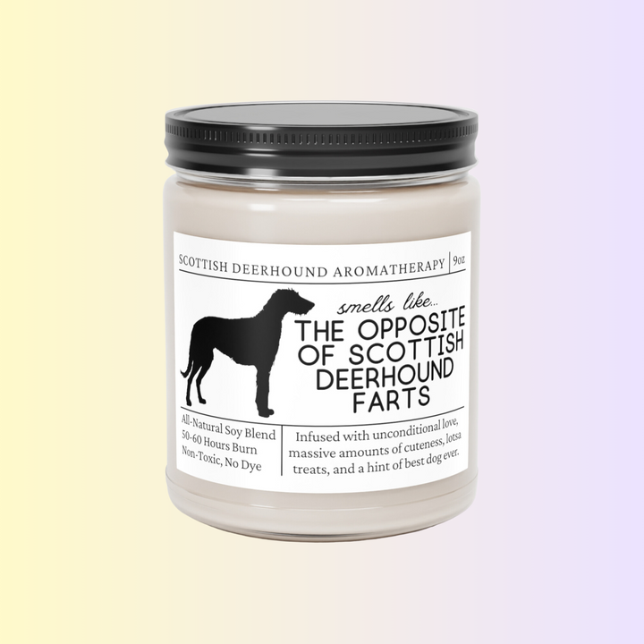 Scottish Deerhound Candle - Smells Like The Opposite Of Scottish Deerhound Farts