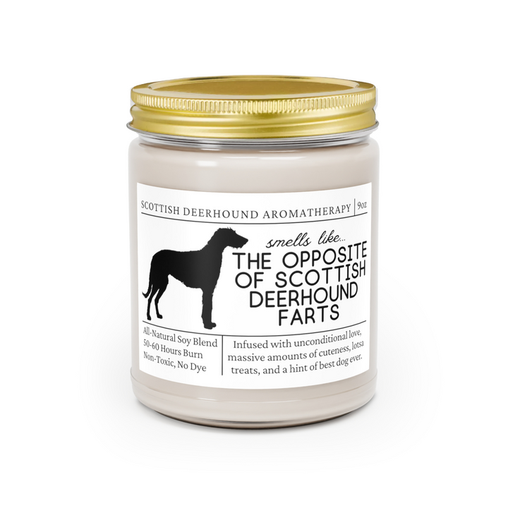 Scottish Deerhound Candle - Smells Like The Opposite Of Scottish Deerhound Farts