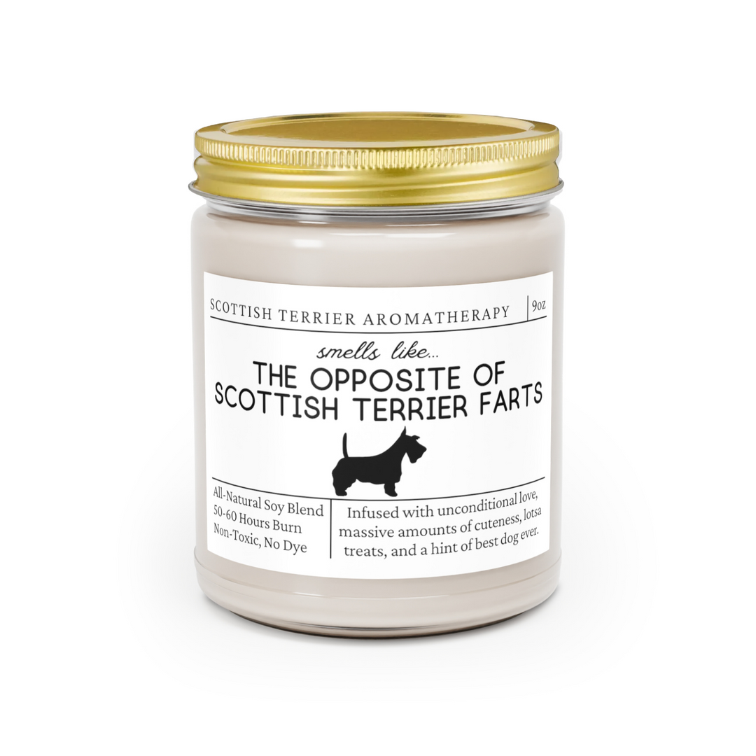 Scottish Terrier Candle - Smells Like The Opposite Of Scottish Terrier Farts