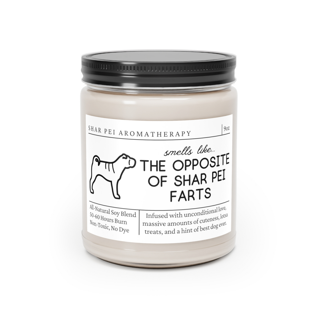 Shar Pei Candle - Smells Like The Opposite Of Shar Pei Farts