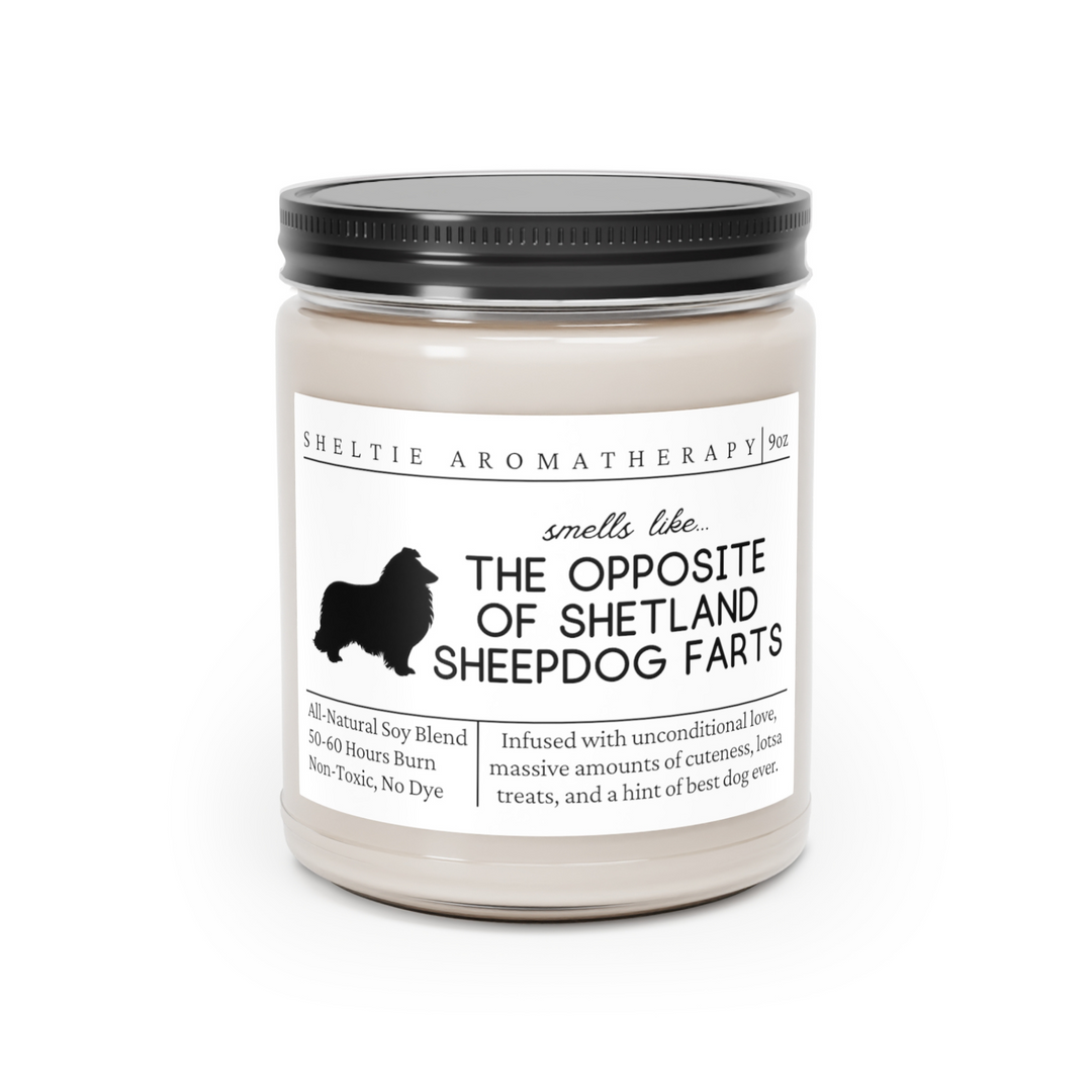 Sheltie Candle - Smells Like The Opposite Of Sheltie Farts