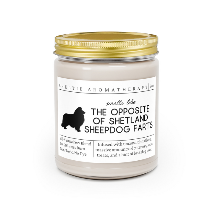 Sheltie Candle - Smells Like The Opposite Of Sheltie Farts