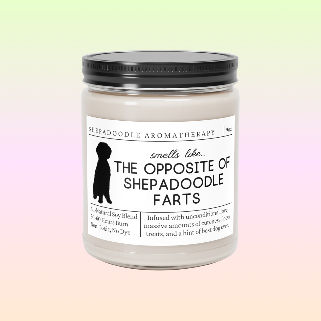 Shepadoodle Candle - Smells Like The Opposite Of Shepadoodle Farts