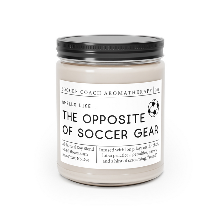 Soccer Coach Candle - Smells Like the Opposite of Soccer Gear