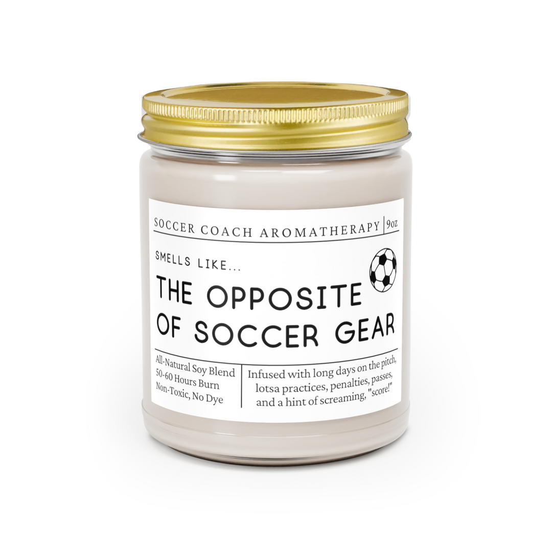 Soccer Coach Candle - Smells Like the Opposite of Soccer Gear